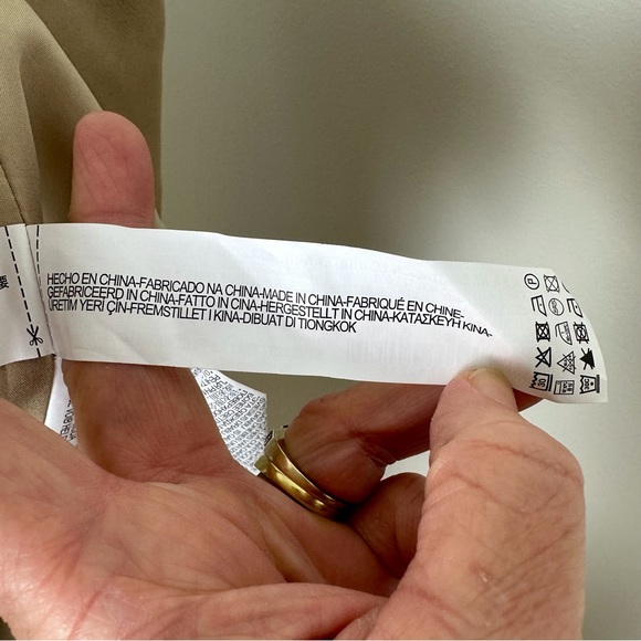 Zara Basic Faux Suede Camel Kimono Duster w/Rose Embroidery Sz XS - Picture 10 of 14